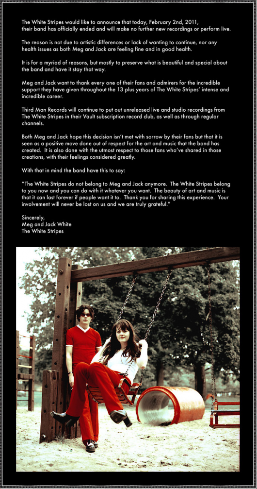 R.I.P. the white stripes-NEAPARAT.ro