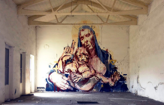 Borondo x Cane Morto Bologna
